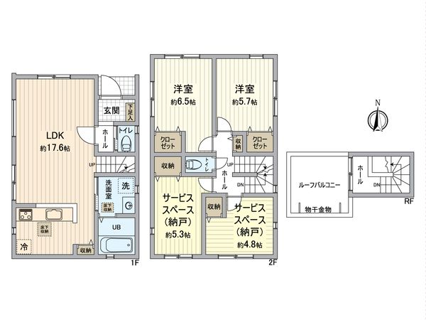 北区安井3丁目 間取図(平面図)