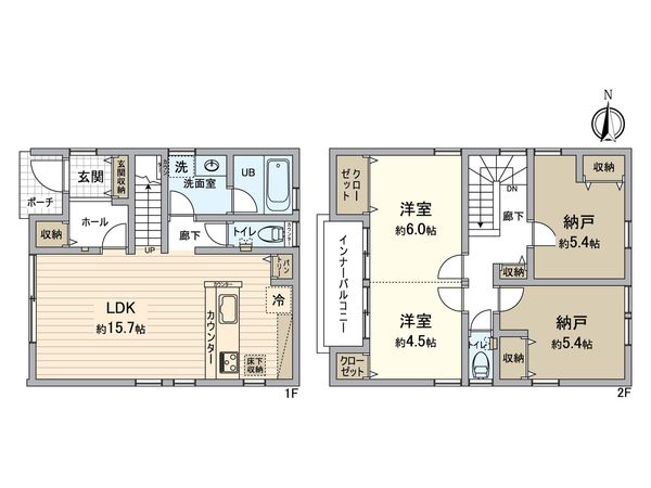 中川区かの里1丁目 間取図(平面図)