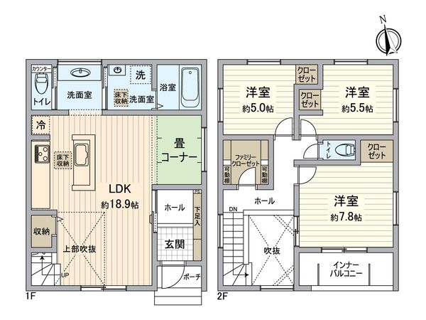 小牧市大字北外山字池上 間取図(平面図) 小牧市大字北外山字池上 間取図(平面図)