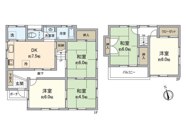 守山区新守山 間取図(平面図) 間取図(平面図)