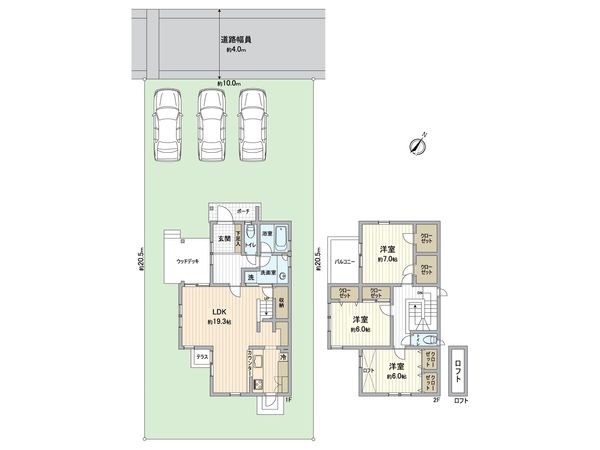 守山区大字上志段味字東谷 間取図(平面図)