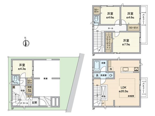 千種区春岡通5丁目 間取図(平面図) 千種区春岡通5丁目 間取図(平面図)