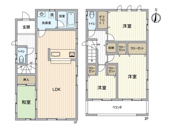 北区如来町 間取図(平面図) 北区如来町 間取図(平面図)