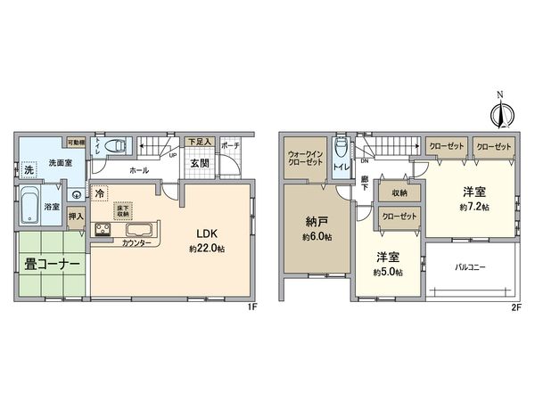 名古屋市守山区鳥羽見1丁目 新築戸建 1号棟 間取図(平面図) 名古屋市守山区鳥羽見1丁目 新築戸建 1号棟 間取図(平面図)
