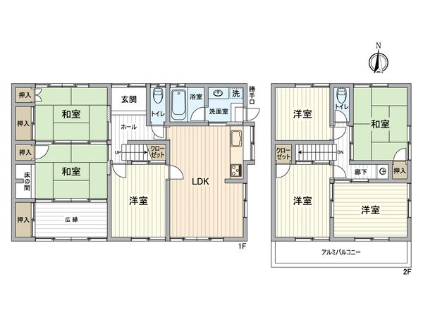 守山区翠松園3丁目 間取図(平面図) 守山区翠松園3丁目 間取図(平面図)