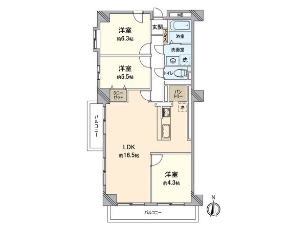 和光小幡マンション 間取図(平面図) 和光小幡マンション 間取図(平面図)