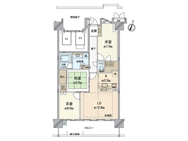 守山スイートプレイス エアレジデンス 間取図(平面図)