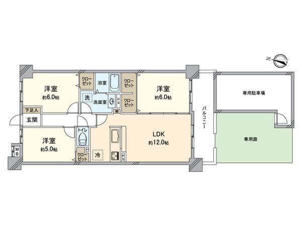 宝マンション小幡苗代 間取図(平面図) 間取図(平面図)