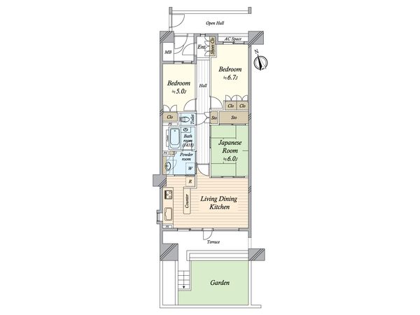 パークシティ・エムズガーデン 間取図(平面図) パークシティ・エムズガーデン 間取図(平面図)