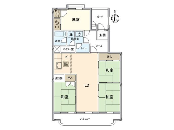 西城住宅 3号棟 間取図(平面図) 西城住宅 3号棟 間取図(平面図)