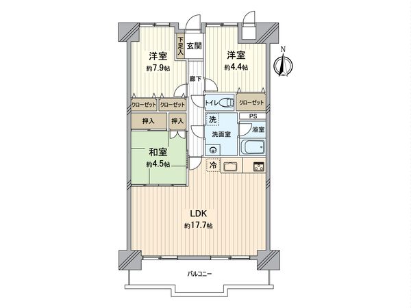 エスポア城北 間取図(平面図) 間取図(平面図)
