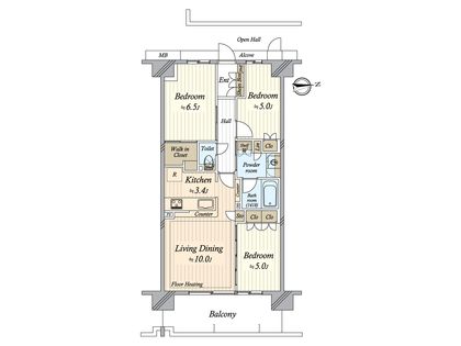 MID WARD CITY C棟 間取図(平面図)