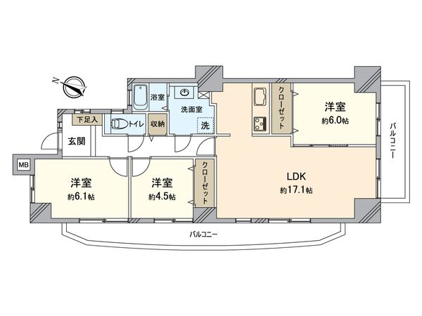 ナビシティ牛牧 間取図(平面図)