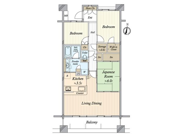 パークホームズ黒川 間取図(平面図)