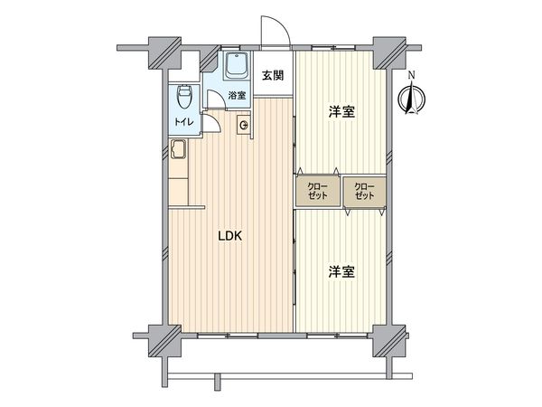 鳩岡マンション 間取図(平面図) 鳩岡マンション 間取図(平面図)