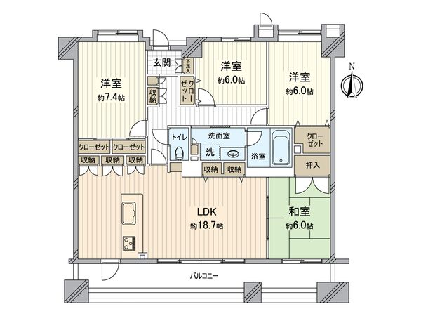 ラドーニ守山風の館 間取図(平面図)