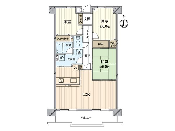 ダイアパレス平安通 間取図(平面図) ダイアパレス平安通 間取図(平面図)