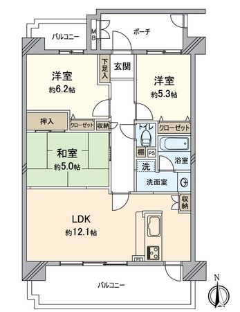 グラン・コート上飯田 間取図(平面図)