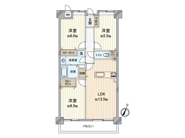グランドメゾン小幡南 S棟 間取図(平面図) グランドメゾン小幡南 S棟 間取図(平面図)