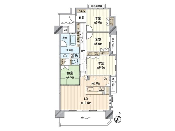 ファミリアーレ小幡苗代 間取図(平面図) ファミリアーレ小幡苗代 間取図(平面図)