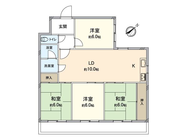 メゾン千代田 間取図(平面図) メゾン千代田 間取図(平面図)
