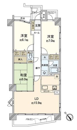 グローリアス守山大牧町 間取図(平面図) グローリアス守山大牧町 間取図(平面図)