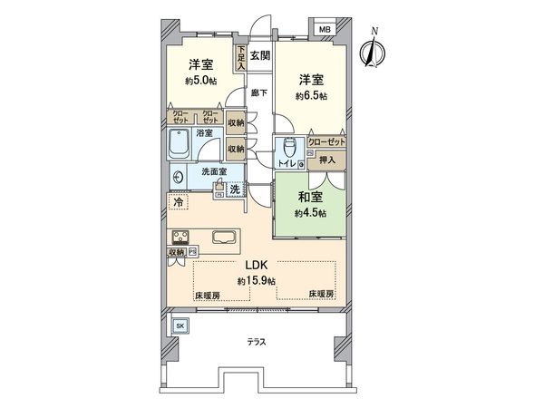 プレミスト上飯田 間取図(平面図)