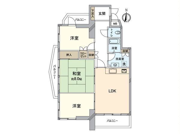 サンピボット指金 間取図(平面図) サンピボット指金 間取図(平面図)