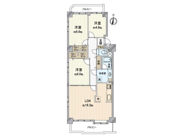 小幡パークマンション 間取図(平面図) 小幡パークマンション 間取図(平面図)