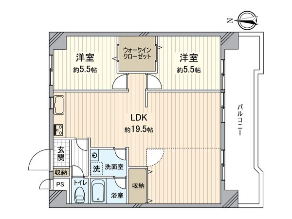 カーサ志賀 間取図(平面図) カーサ志賀 間取図(平面図)