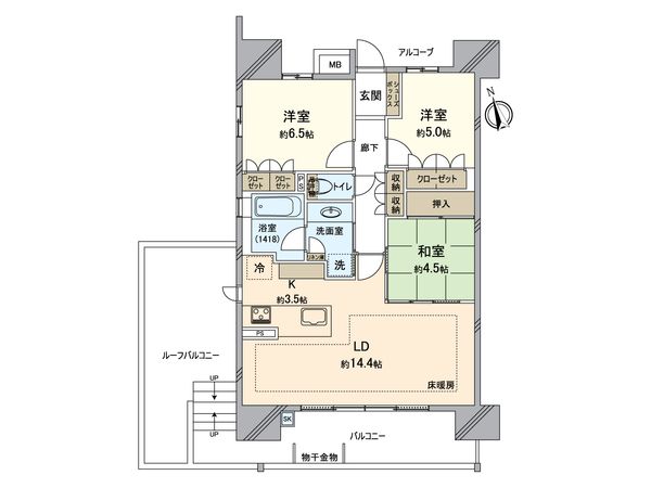 ザ・パークハウス大曽根 間取図(平面図)
