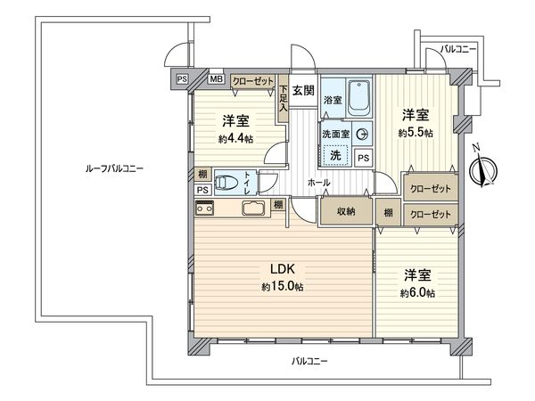 宝新守山ハイツ 間取図(平面図)