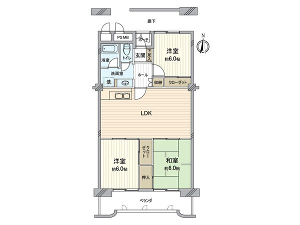 ホワイトキャッスル平針 間取図(平面図) ホワイトキャッスル平針 間取図(平面図)