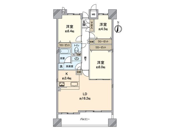 プラウド平安通 間取図(平面図) 間取図(平面図)