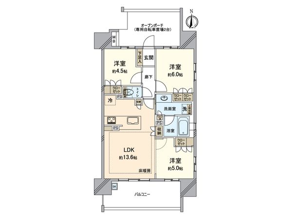 ファミリアーレ大曽根アーバンゲート 間取図(平面図)