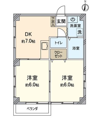 メゾン友和 間取図(平面図) メゾン友和 間取図(平面図)
