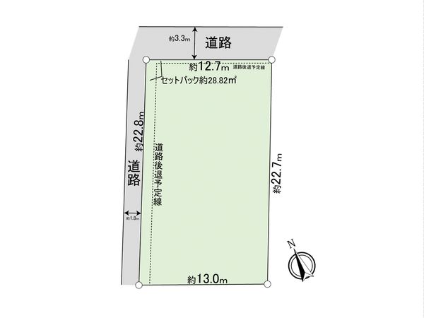 西尾市矢場町 土地 区画図 区画図