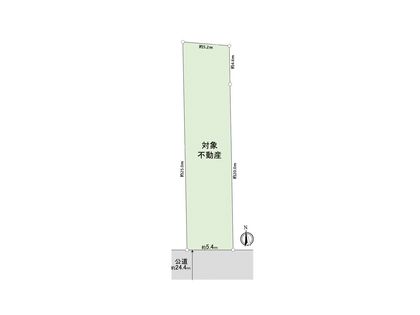 中川区八熊2丁目 区画図