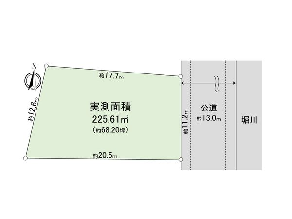 中川区山王2丁目 土地 区画図 区画図
