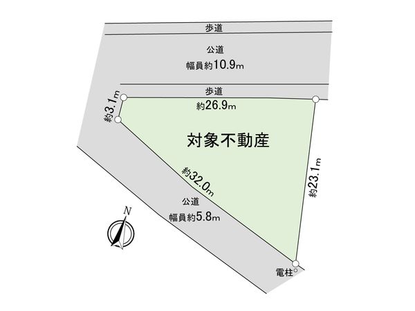 春日井市勝川町2丁目 区画図