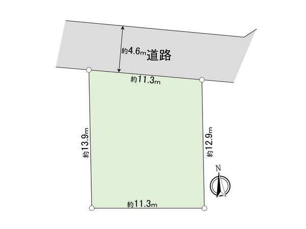 稲沢市東緑町2丁目 土地 区画図 稲沢市東緑町2丁目 土地 区画図