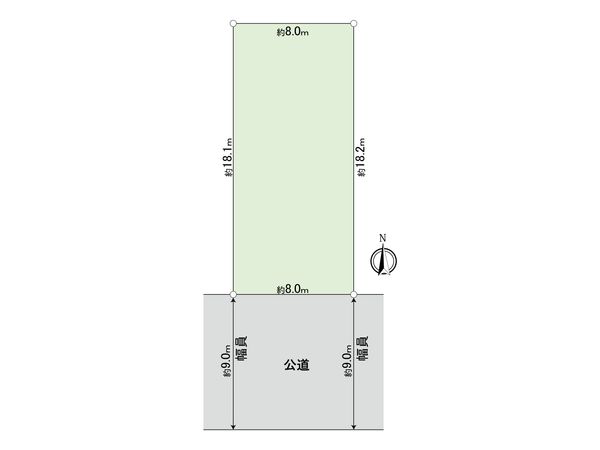 南区豊3丁目 土地 区画図