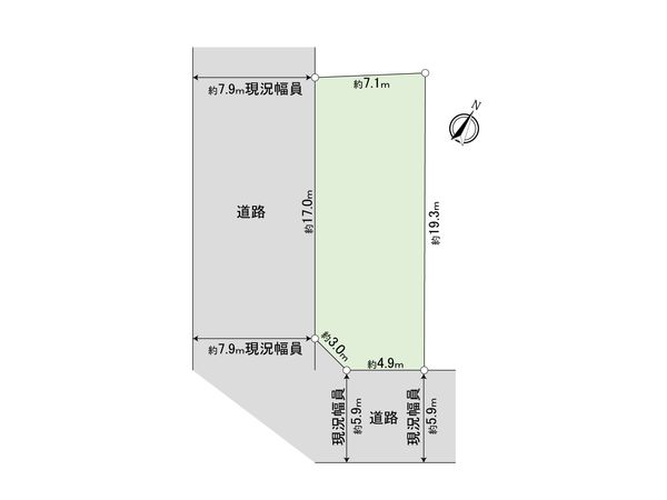 熱田区木之免町 土地 区画図 熱田区木之免町 土地 区画図
