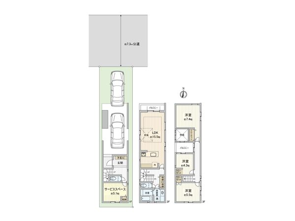 南区観音町3丁目 新築戸建 間取図(平面図) 南区観音町3丁目 新築戸建 間取図(平面図)