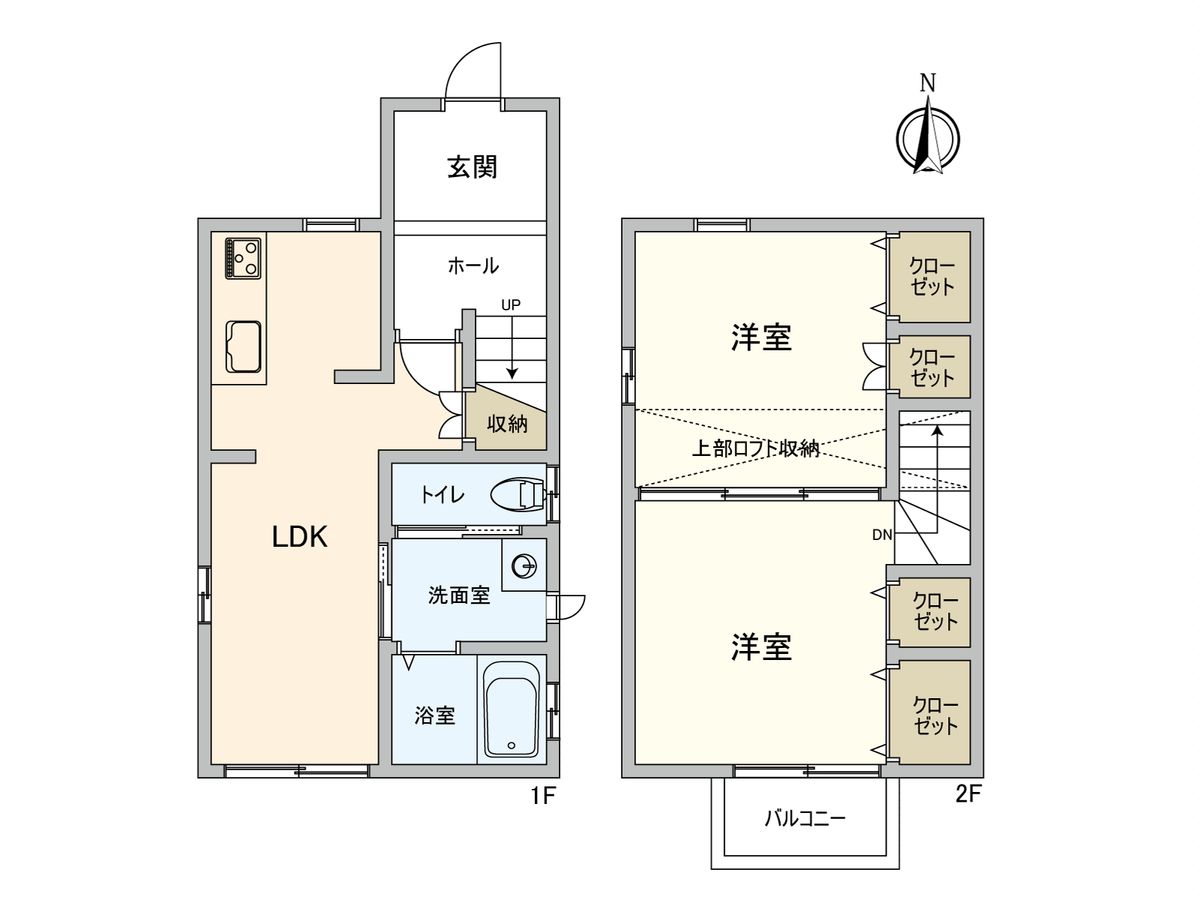 中村区熊野町1丁目 間取図(平面図) 間取図(平面図)
