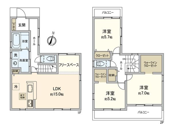 南区浜田町4丁目 間取図(平面図)
