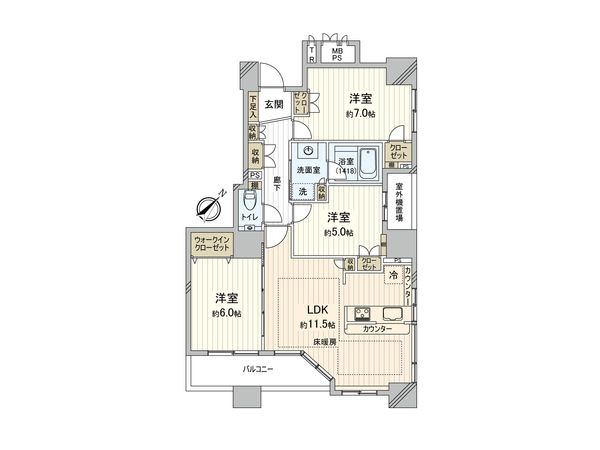 G.A.タワー 間取図(平面図) G.A.タワー 間取図(平面図)