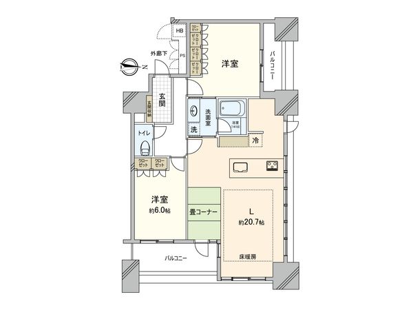 ザ・ライオンズミッドキャピタルタワー 間取図(平面図)