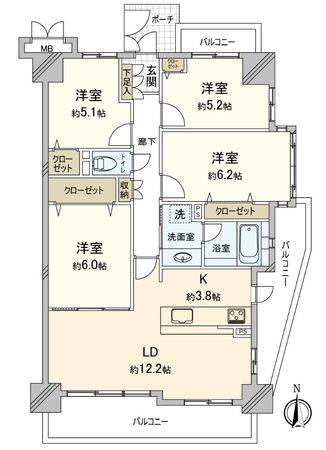 アドリーム露橋公園 間取図(平面図) アドリーム露橋公園 間取図(平面図)