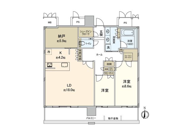 一条タワー金山 間取図(平面図)
